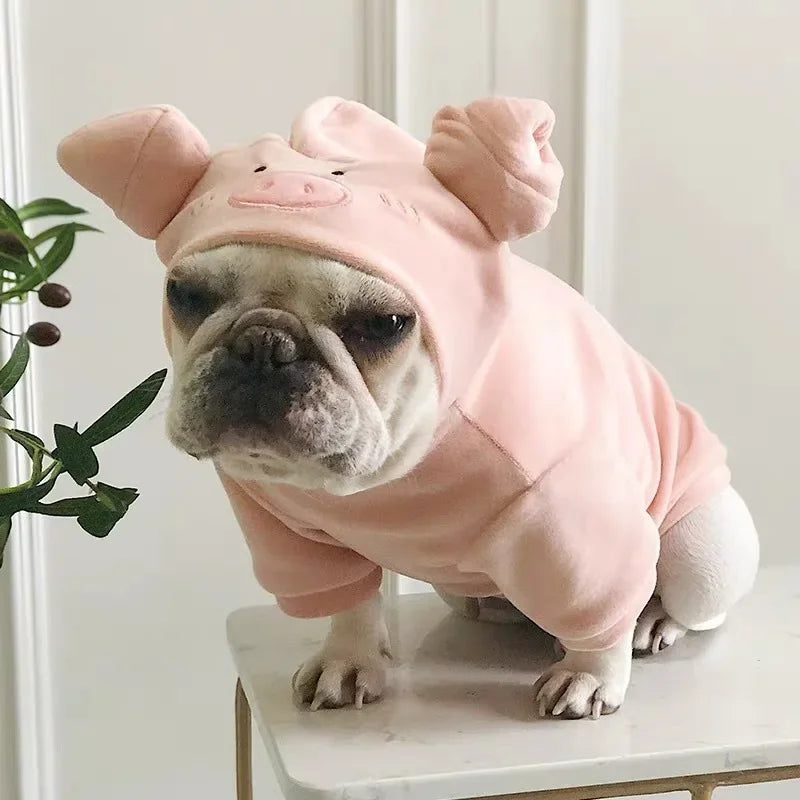 Dog Clothes for Small Medium Dogs Cow Pig Styling Outfit for French Bulldog Pet Puppy Clothing Funny Halloween Xams Dog Costume